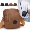 Multifunktionale PU-Leder Herren Freizeittasche Wasserdicht Große Kapazität Umhängetasche Braun Schwarz Schulter Messenger Bags Herren