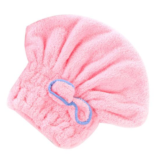 Bowknot Water Absorbent Quick Hair Drying Cap Bathing Hat Tool Drying Head Towel