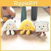 Toast Bread Plush Character Stuffed Doll Keychain For Bookbags Collectors And