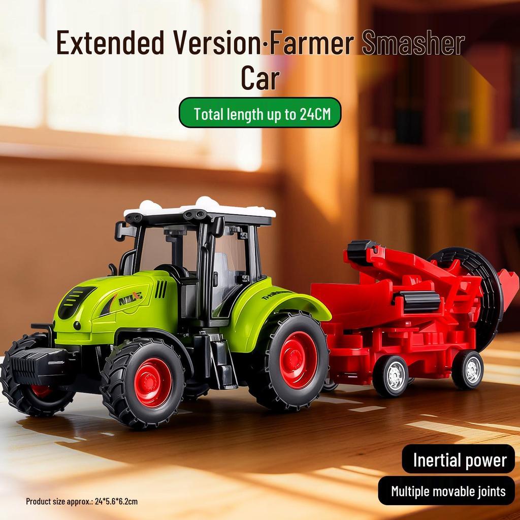 Eylemsizlik Mühendislik Aracı için Damperli Kova ve Forklift Durdurma Arabası Modeli ile Çocuk İtmeli Ekskavatör Oyuncağı.