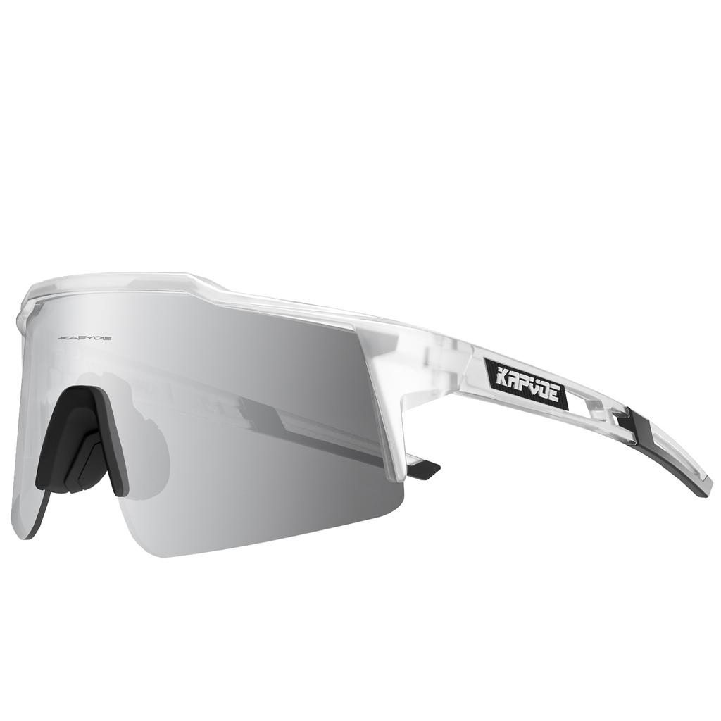 Kapvoe Photocromic Cycling Sunglasses UV400 Cycling Glasses Polarized Myopia Frame Man Bicycle Eyewear Outdoor MTB Bike Goggles