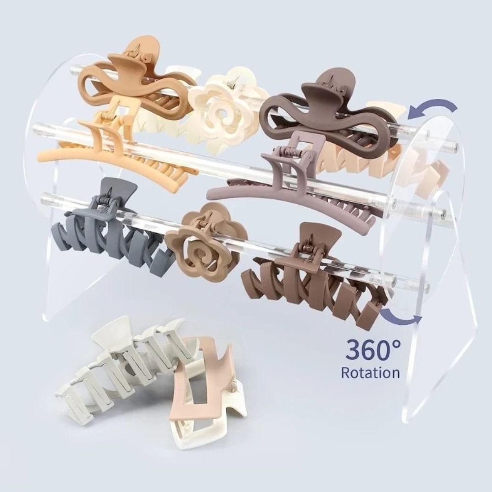 Clear Acrylic Headband Holder 360 Rotation Multi-functional Hairband Display Stand Easy Installation 1/2 Layers