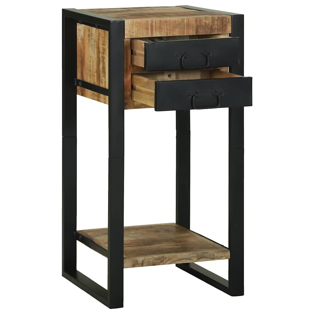 Side Table Brown 40 x 40 x 80 cm Solid Mango Wood