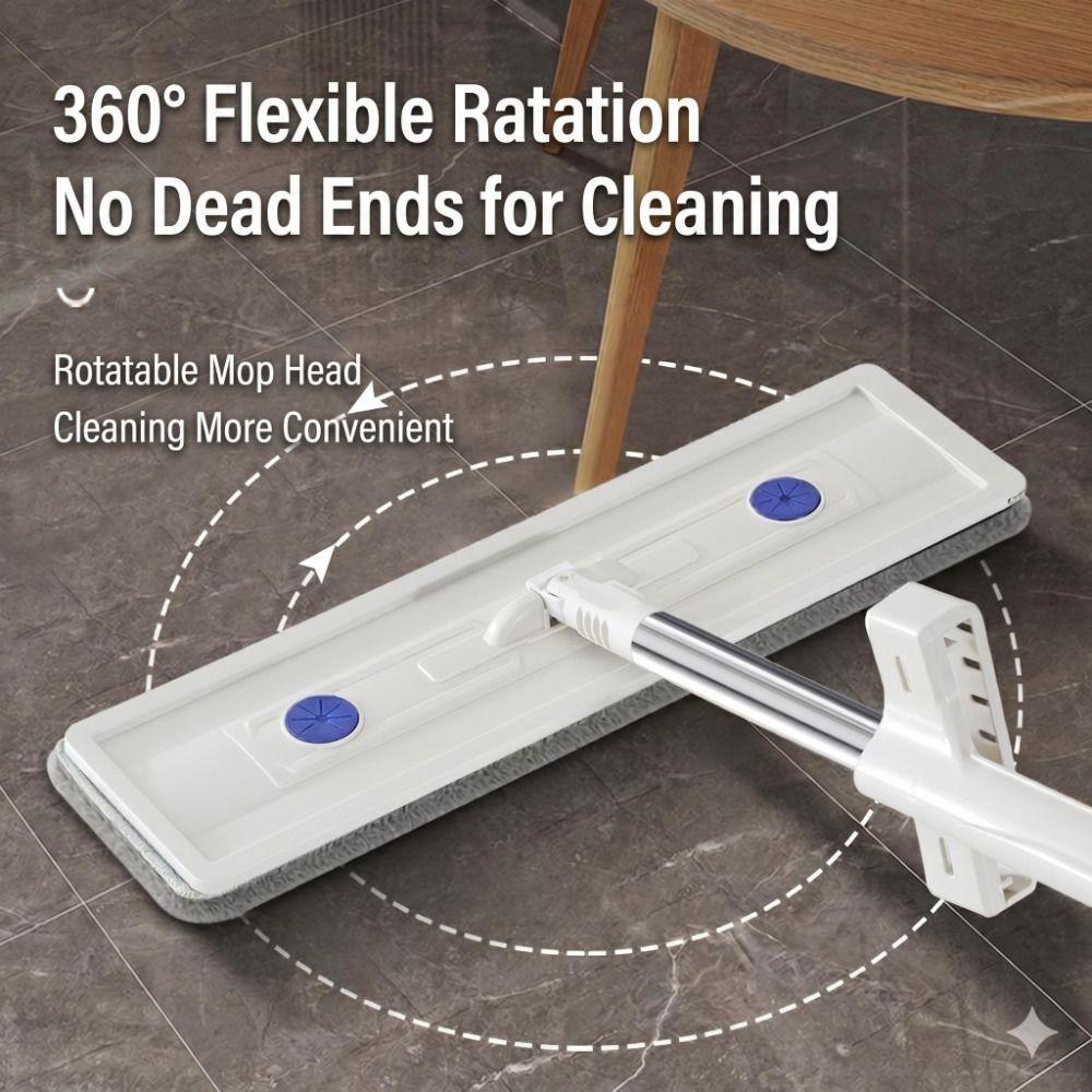 360 Degree Rotation Flat Mop Self Cleaning Hand-free Mop Durable Squeeze Mop  Cleaning Tool