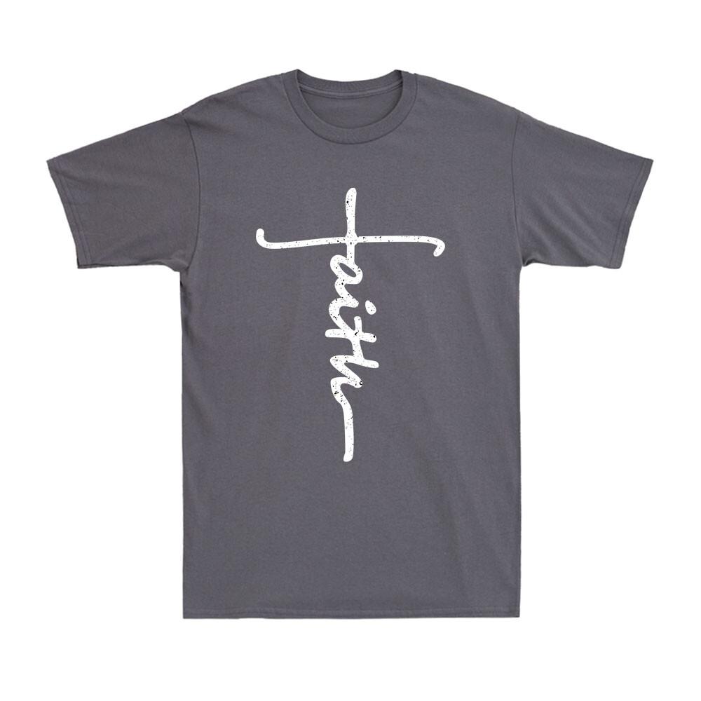 Faith Cross Funny Christian Christianity Faith Religious Retro Unisexs Tshirt