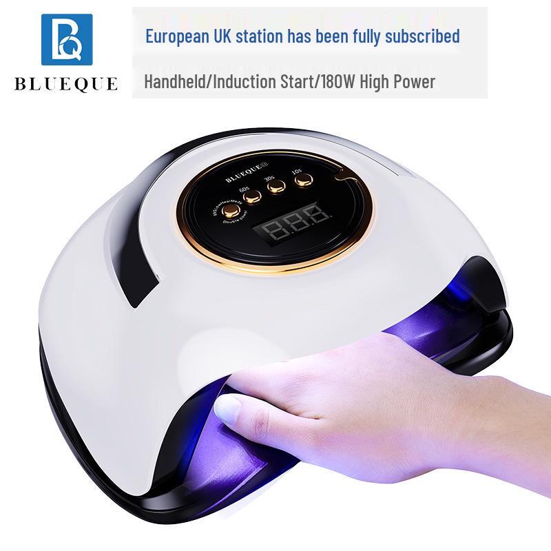 180W High-Power Nail Lamp: Quick-Dry UV Gel Curing Device for Home Use