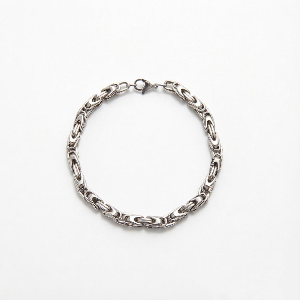 Rhombus Emperor Stainless Steel Bracelet - High-end Trendy Fashion Chain