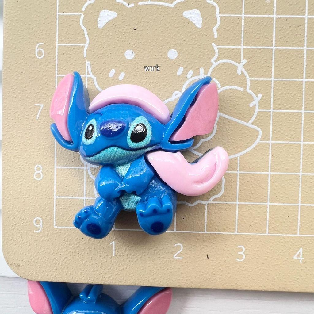 Cartoon Stitch Resin Ornaments: DIY Accessories for Phone Cases, Hair Clips, Hair Ties, Hats, and Crocs