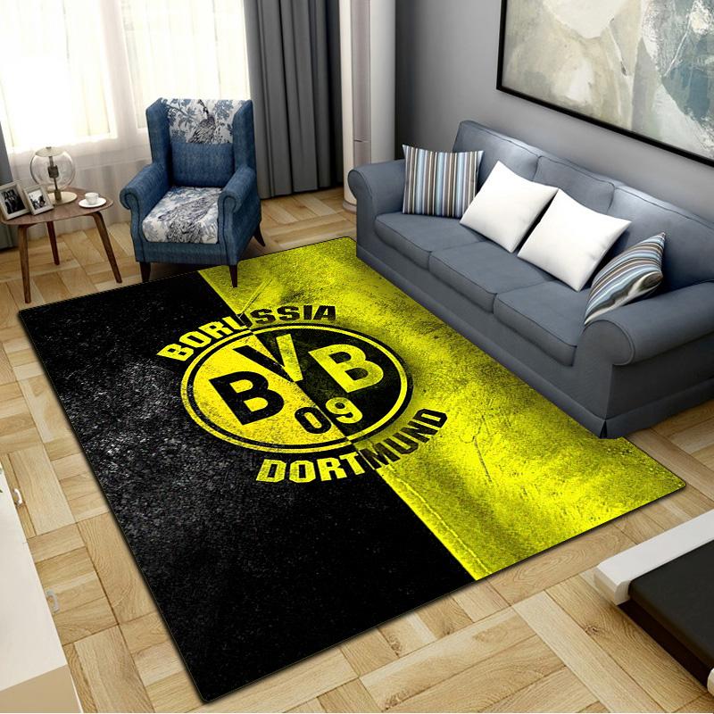 Borussia Dortmund Carpet Rug for Living Room Bedroom Home Sofa Decoration, Kids play Non-slip Floor Mat