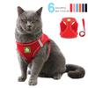Escape Proof Cat Vest Harness with Leash Adjustable Reflective Puppies Kitten Collar Vest Small Dog Breathable Harness Pet Leads
