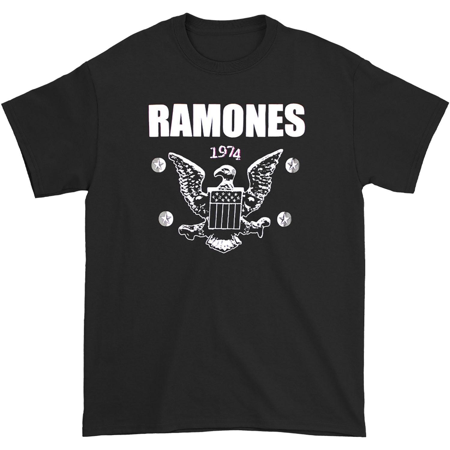 Men s Ramones 1974 Eagle T-shirt Small Black S