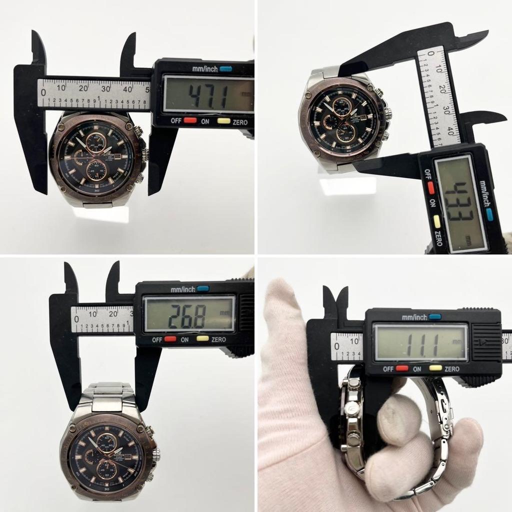 Used CASIO EDIFICE Chronograph Men's Watch Collaboration Sapphire Glass