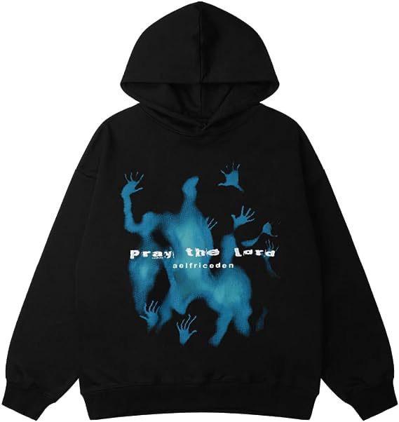 Kanye Unisex Heart Letter Graffiti Hoodie - Plush, Couple Style Sweatshirt