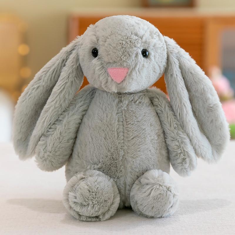New Cute Long Ear Bunny Plush Toy Easter Rabbit Stuffed Doll 28cm Surprise Home Decor Holiday Gift Girl Sleep Companion Doll