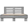 Bed Frame Gray Sonoma 120x200 cm Particleboard and Metal