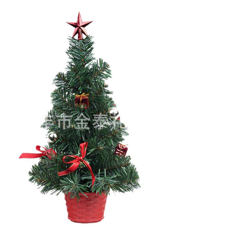 Christmas Ornaments Tabletop Ornaments Gold and Silver Mini Small Christmas Tree Potted Plant Office Arrangement