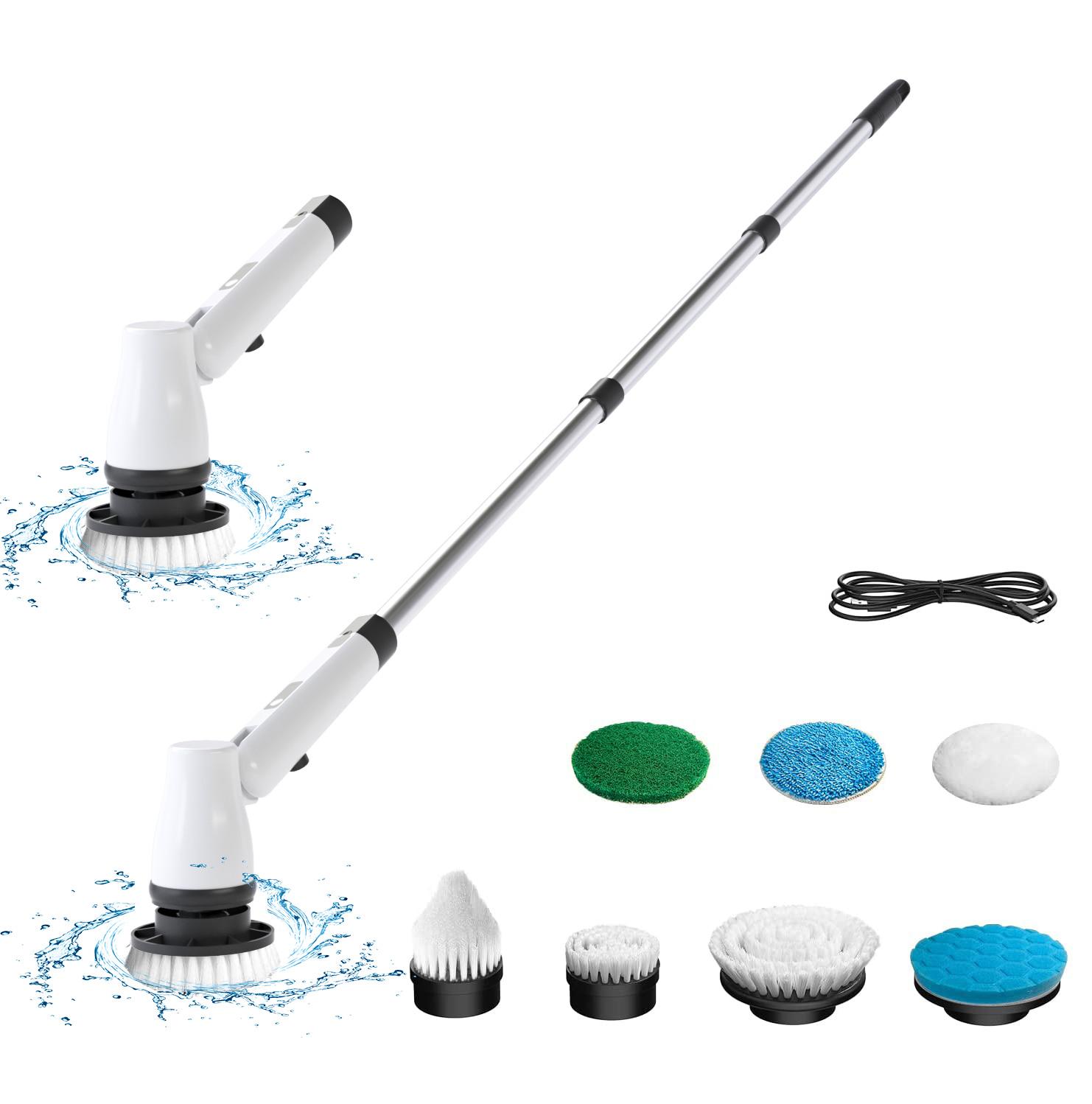 Electric Cleaning Brush For Bathroom Floor Hair Removal Water Squeegee Efficient Cleaning Rechargeable Electric Cleaning Brush M