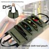 Geantă portabilă de depozitare a sculelor, mare, 5 compartimente, închidere cu fermoar, impermeabilă, rezistentă la apă, trusă de instrumente, pungă rulouă husă cu fermoar