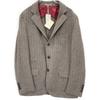 BRUNELLO CUCINELLI MR4618200 Cashmerex Wool Tweet Jacket Jacket 50 BrownUsed