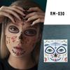 Realistic Halloween Scar Face Tattoo Stickers - Waterproof Makeup Terror Stickers