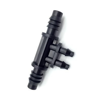 10 Pezzi 8 mm 1/4"micro Tubo Per Irrigazione A Goccia Portagomma 8/11 mm (3/8 di pollice) E 4/7 mm (1/4-inch) Tubo in quattro modi utilizzato per il giardinaggio