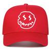 1Piece Unisex Smiling Face Embroidered Stitching Baseball Net Hat Outdoor Adjustable Sunscreen Leisure Hat Spring Autumn Travel Vacation