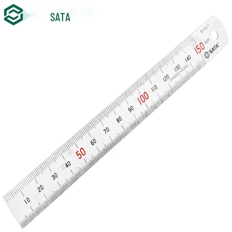 SATA 91401 Steel Straight Ruler 150mm