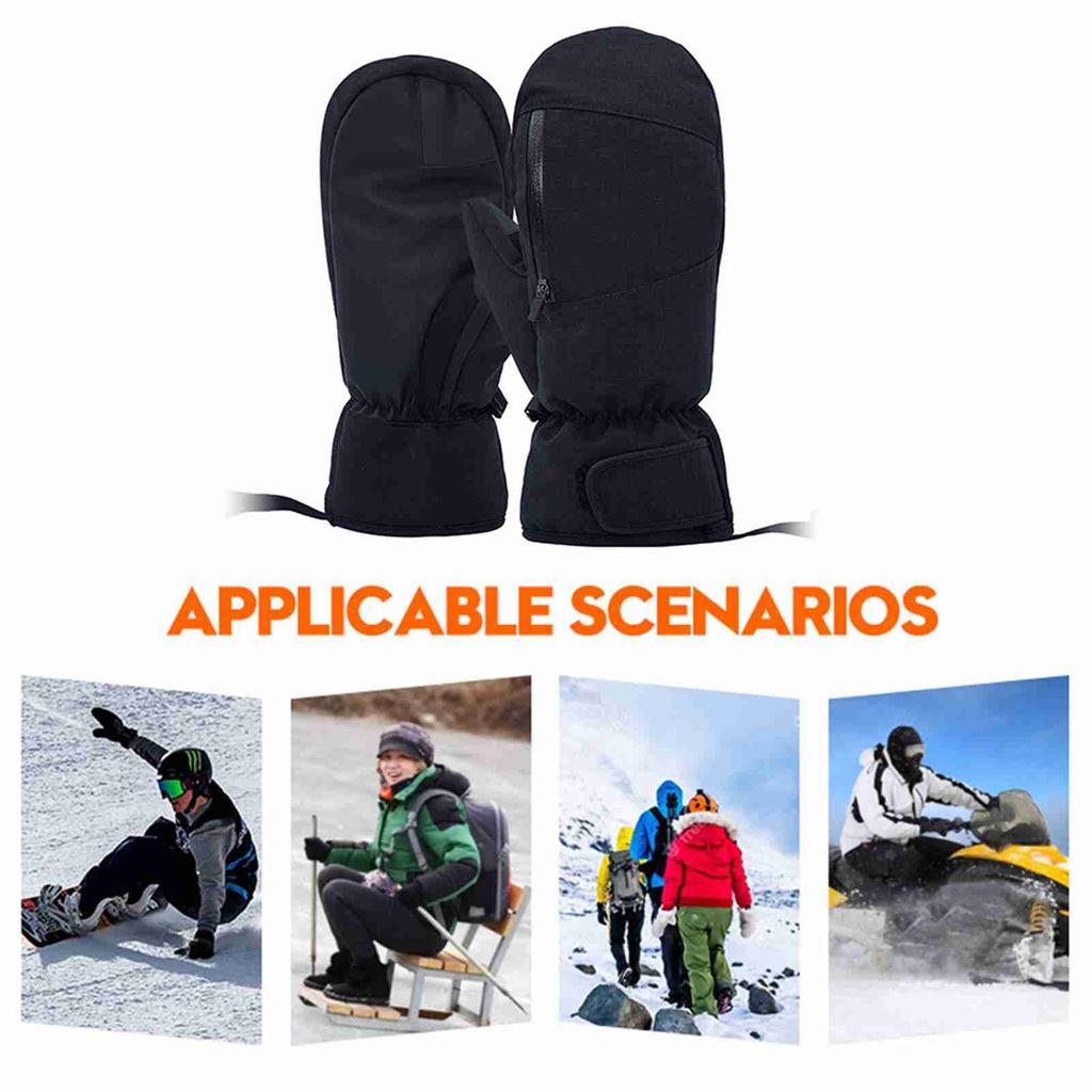 Snowboard-Fäustlinge für Damen Herren Wasserdichte Skihandschuhe Touchscreen Schneehandschuhe für Winter Snowboard Schneemobil