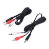 3.5Mm Jack To 2 Rca Stereo Audio Car Cable 3.5 Mm Male To 2Rca Male Coaxial Aux Cable Splitter For Tv Laptop Mp3 Speakers