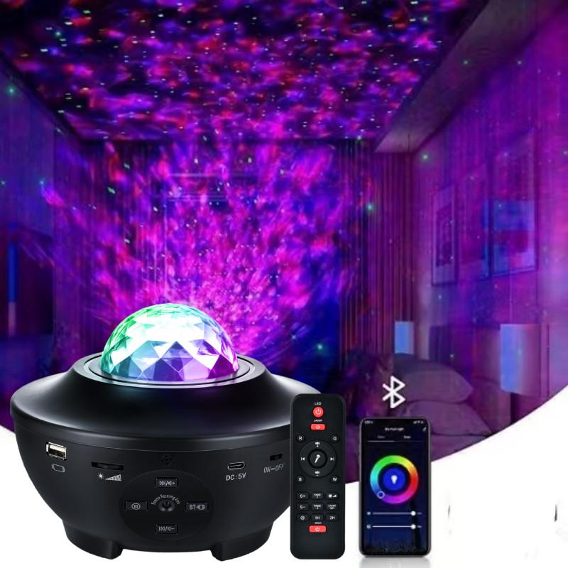 Galaxy Projector Led Light Starry Sky Star Remote Bluetooth Music Lamp Night