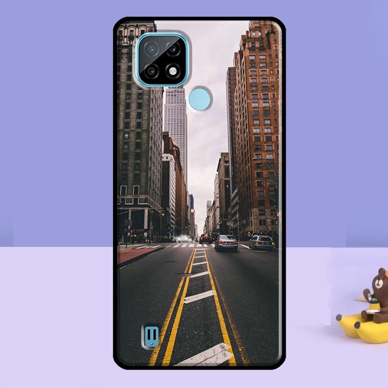 New York City Case For Realme 13 10 11 12 14 Pro Plus C75 C67 C61 C55 C53 C51 C35 C21Y C25S GT 7 Pro 6 6T