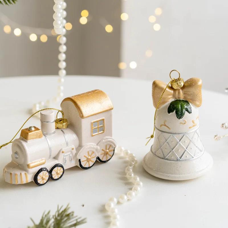 Christmas Creative Painted Special-shaped Platinum Pendant Christmas Decoration Nordic Christmas Tree Decoration Pendant Gift