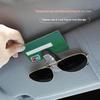 Universal Car Sunglasses Clip Sun Visor Glasses Holder Box with Card Ticket Compartment for Efficiency