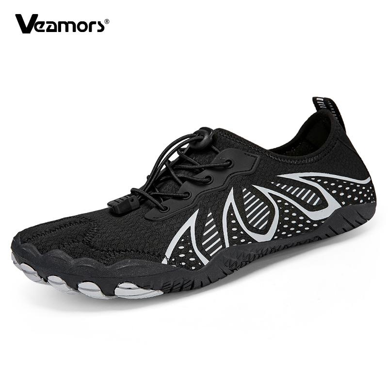 Men Barefoot Beach Wading Shoes Quick Drying Outdoor Aqua Shoes for Surfing Fishing Women Breathable Water Sports Shoes Non-slip