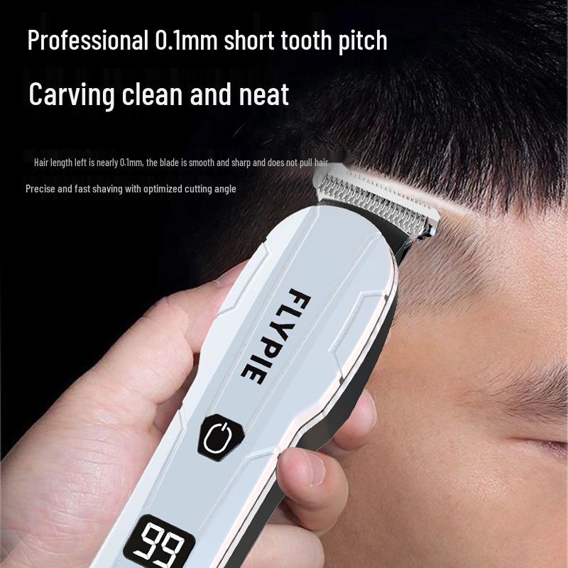 Wireless Digital Display Hair Clipper - Rechargeable Electric Barber Tool for Salon & Home Use