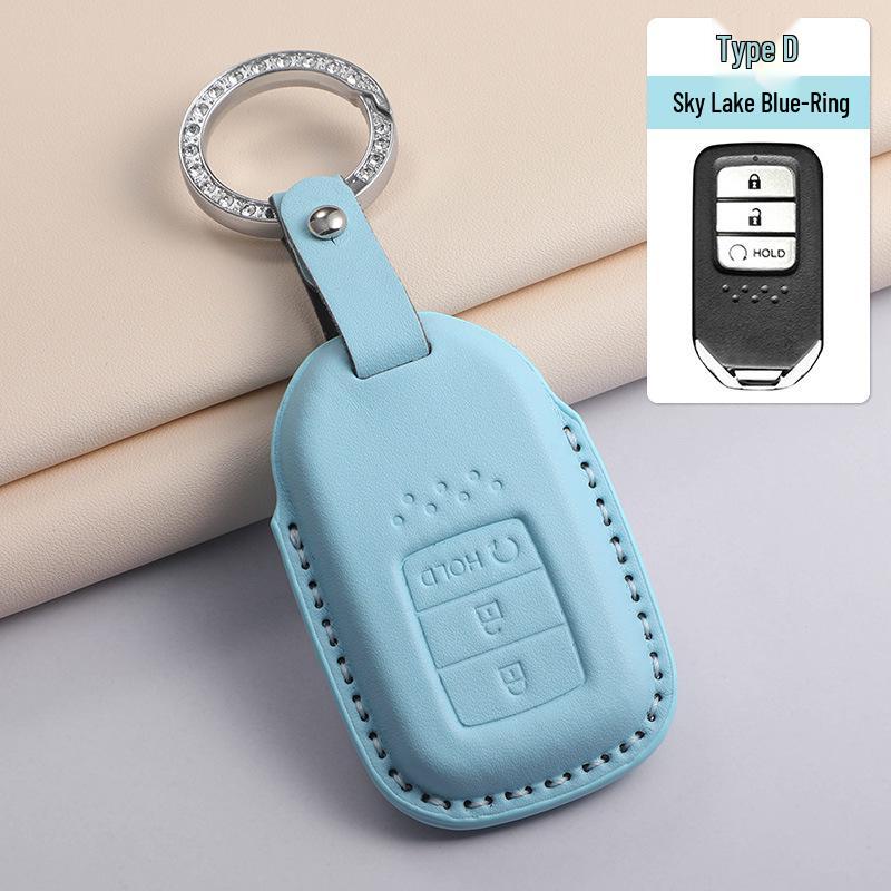 Fits 24 Honda Models: Key Case for CRV, Binhzhi, XRV, XR-V, HR-V, Haoying, Civic, UR-V, Accord, and Lingpai - Textured Purple