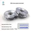 Chrome-Plated Steel Guide Wheel 60mm, Thread-Passing Pulley, Wire Textile Tension Gun, Tin Plating Machine.