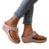 Fashion Summer Sandals Women New Open Toe Beach Shoes Flip Flops Wedges Comfortable Slippers Cute Sandals Plu Size 35~43 Chaussure Femme