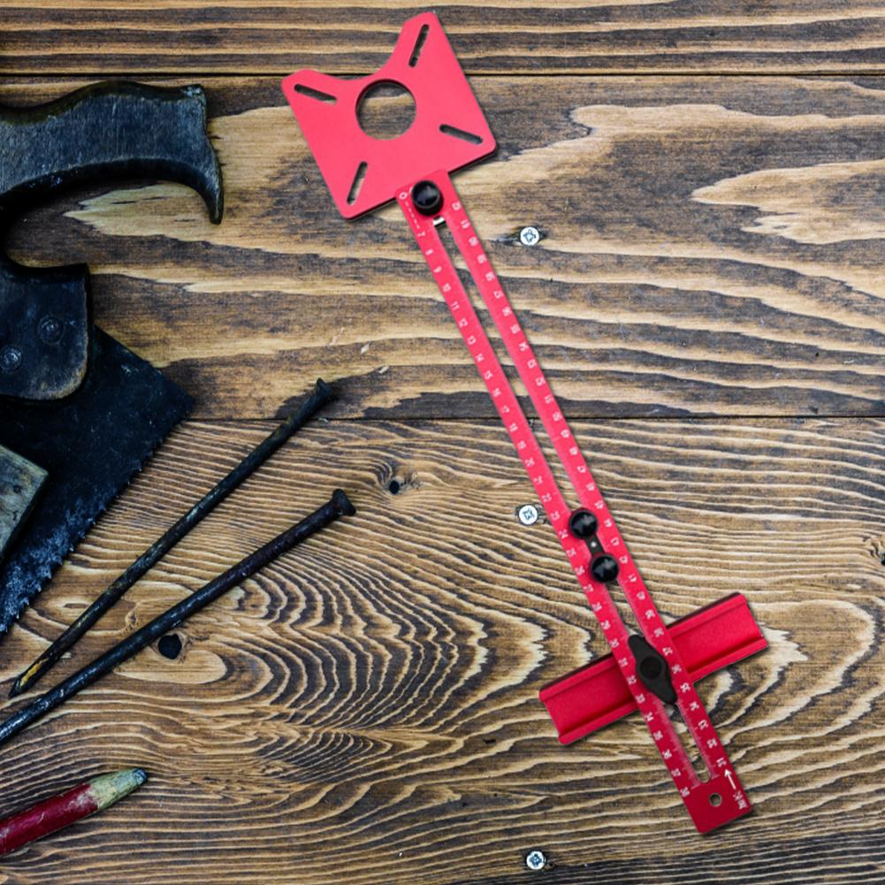 Router Milling Groove Bracket with Base Milling Groove Router Table Plate Carpentry Circle Cutting Guide Board for Woodworking