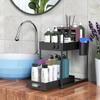 Kitchen Organizer Countertop Double-layer Pull-out Shelf Cabinet Pull-out Drain Rack
