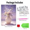 Handmade Pearl Painting Kit Elegant Flowers DIY Frameless 3D Bead Art Canvas Creative Leisure Home Decoration Gift