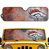Denver Broncos Custom Car Sunshade - Front Windshield Heat Insulation Image Print