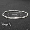 9Pcs Stackable Elastic Crystal Bead Bracelet Rhinestones Handchain Fashionable Stretch Wristchains Jewelry for Women