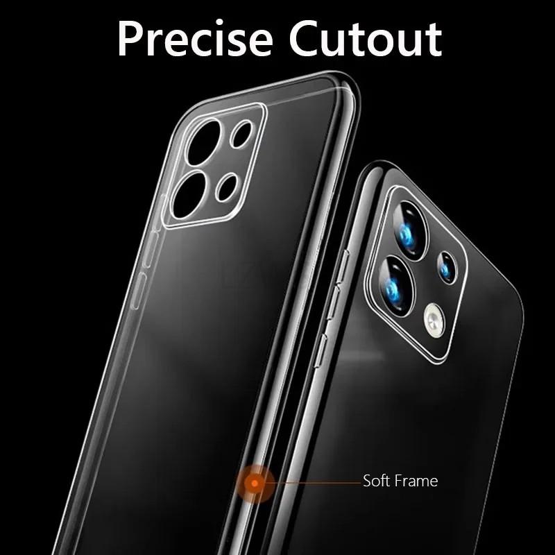 Simple Slim Soft TPU Transaprent Clear Phone Case On For Xiaomi Poco M6 Pro 4G PocoM6 Pro 4G Cover