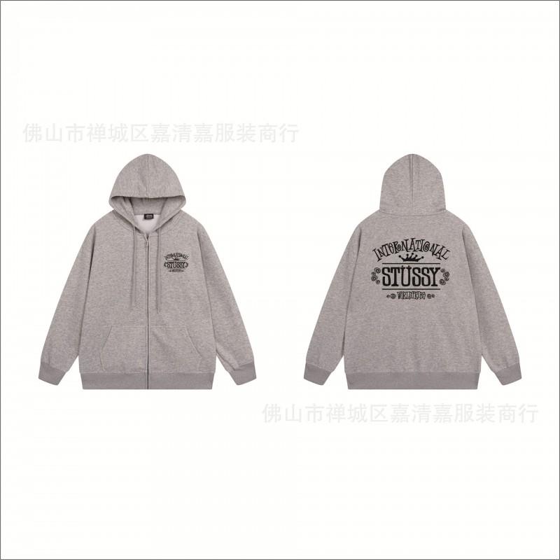 Mens Oversized Zip-Up Hooded Sweatshirt Casual Streetwear Cotton Pullover Fall