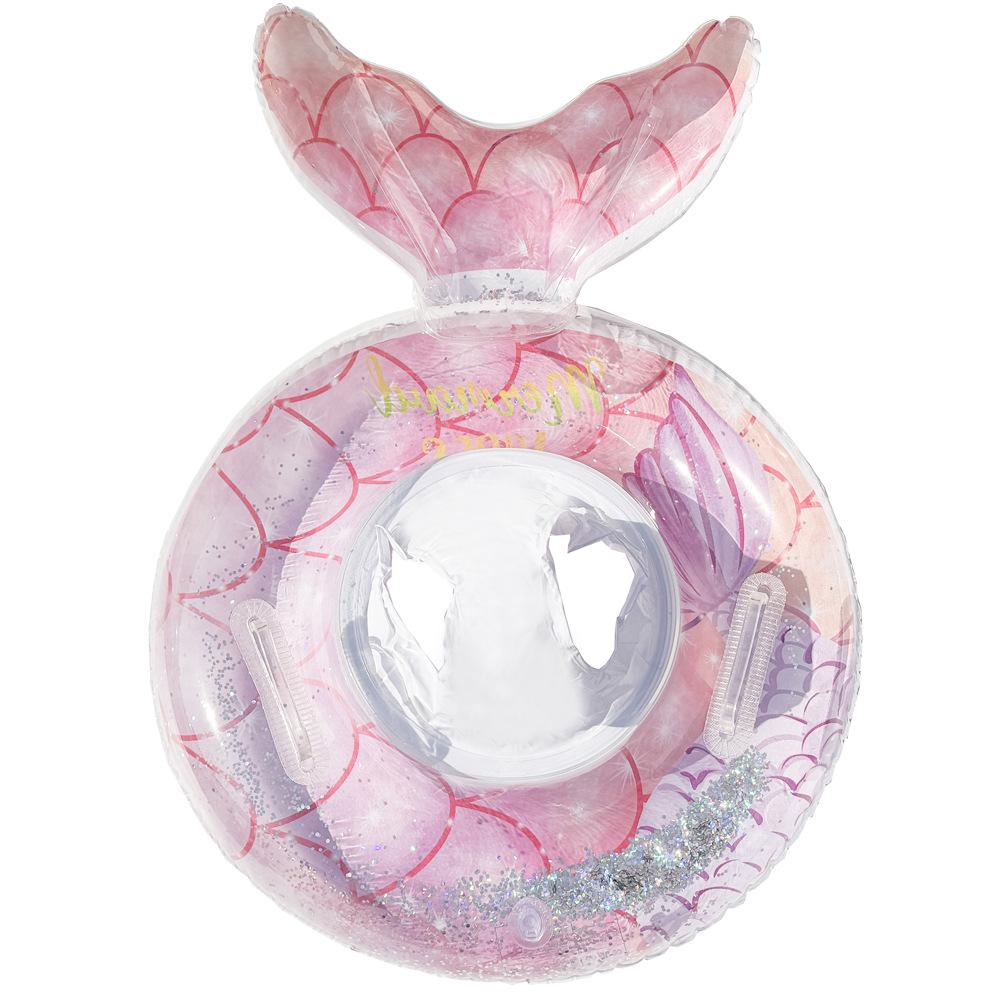 Xiaolü Thickened Sequin Mermaid Tail Swim Ring for Kids