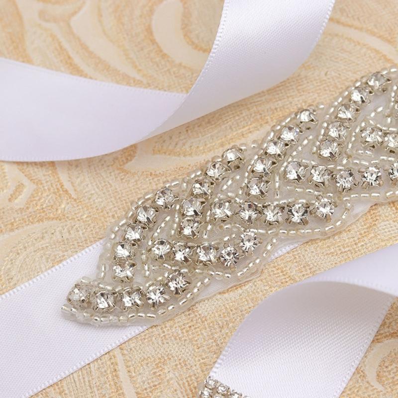 Sparkling Bridal Rhinestones Sash Versatile Waist Belt For Weddings Galas Formal Event Wedding Waistband
