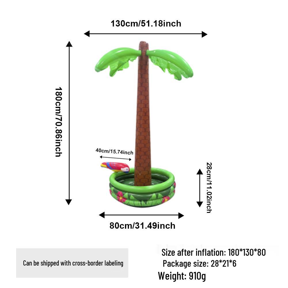 Inflatable Cactus Beer Barrel Floating Ice Bucket for Pool Parties