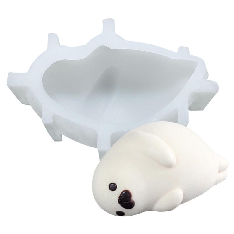 

SX-PP-07 6-inch Cute Little Seal Dessert Silicone Mold DIY Jelly Pudding Mold (No FDA, BPA Free) A