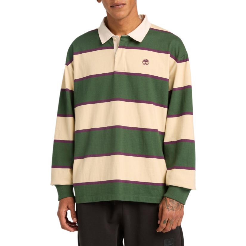 Timberland Long Sleeve Loose Fit Breathable Polo Shirt Unisex tops TB0A2Q4TADX1